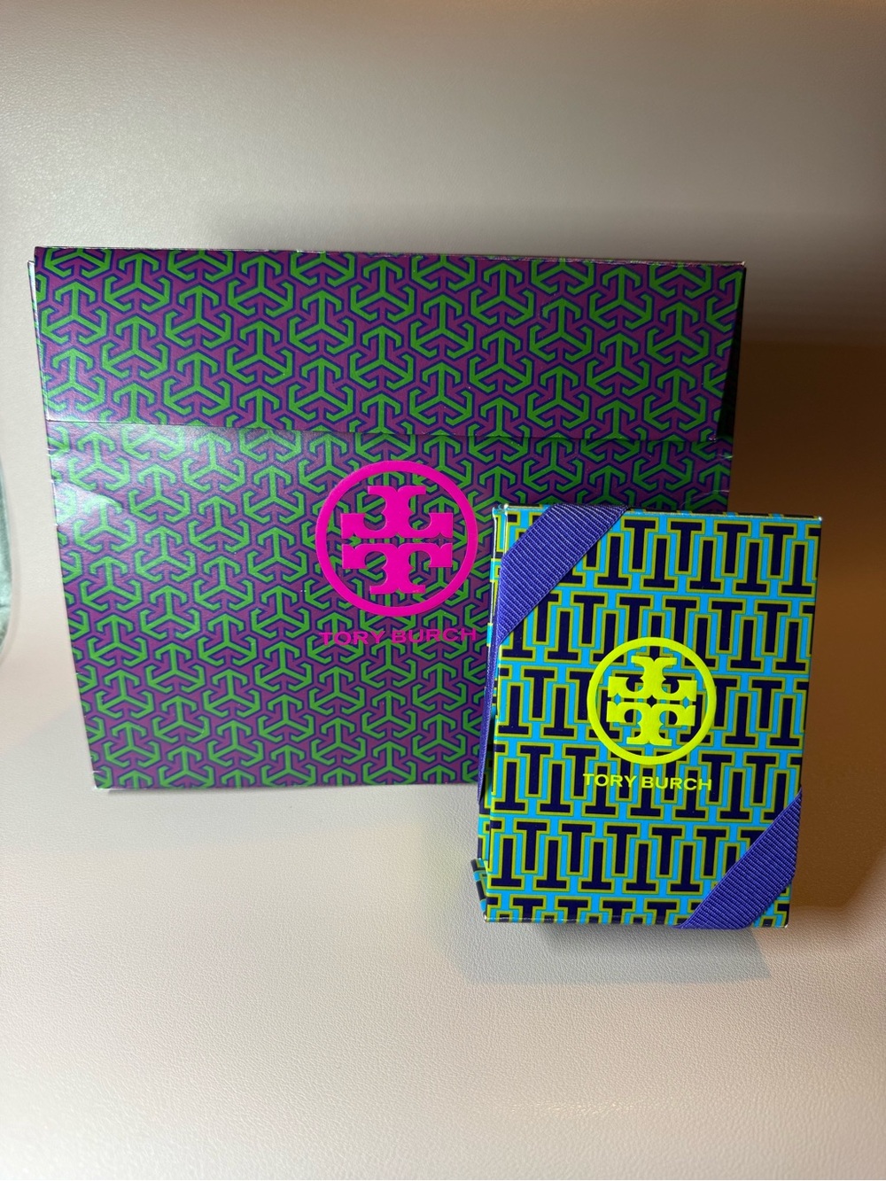 Authentic Tory Burch Gift Box Set Large Box Jewelry Box Dust Bag Ribbon 💛